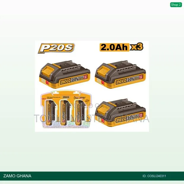 3 PCS Battery 20v 2ah - Cosli240311 · Photo 1