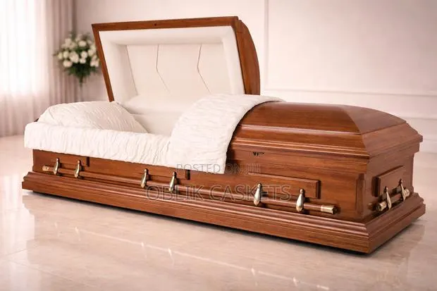 The "Calm" Premium Hardwood Casket · Photo 1