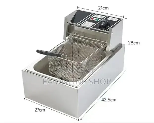 2500W 6L Electric Deep Fryer for Commercial Home Use + Temp. Control+ · Photo 3