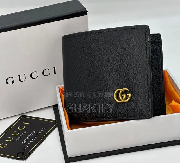 Luxury Fashionable Soft Leather Mens Gucci Pocket Wallet · Photo 1