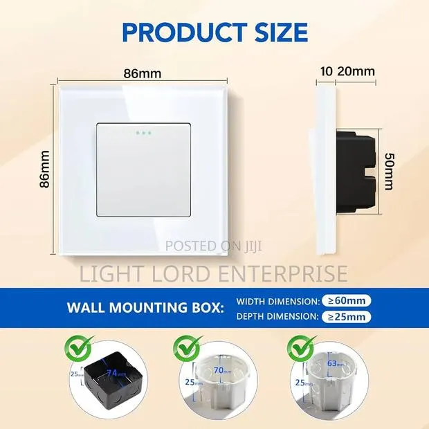 86mmX86mm Intermediate Switch · Photo 1