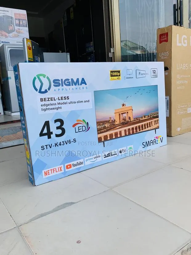 Sigma 43" Frameless Fhd Smart Android Tv (Stv-k43v6-s) · Photo 1