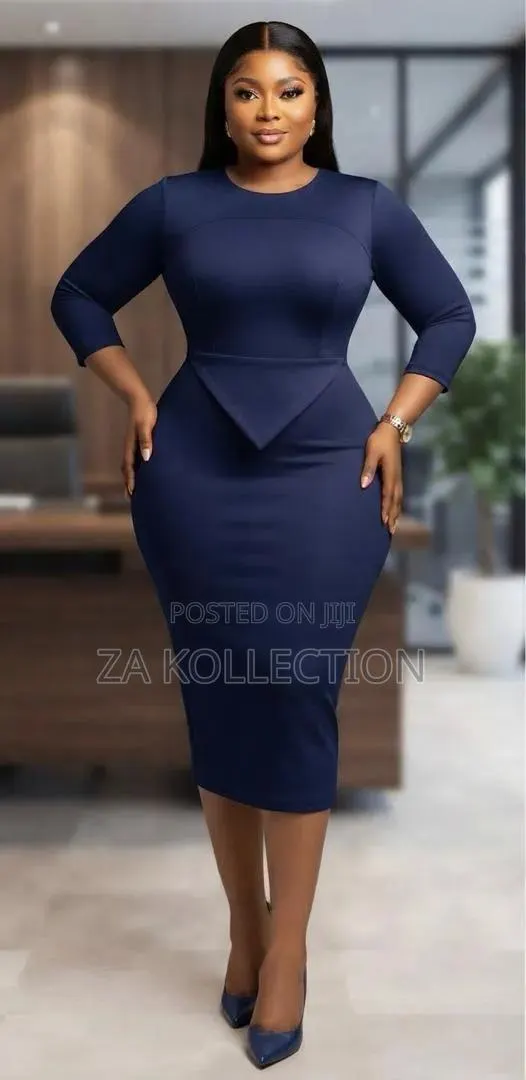 Ladies Body Fitted Office Dress · Photo 1