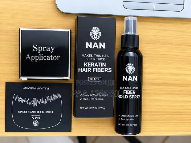 NAN Keratin Hair Fibers Black Set