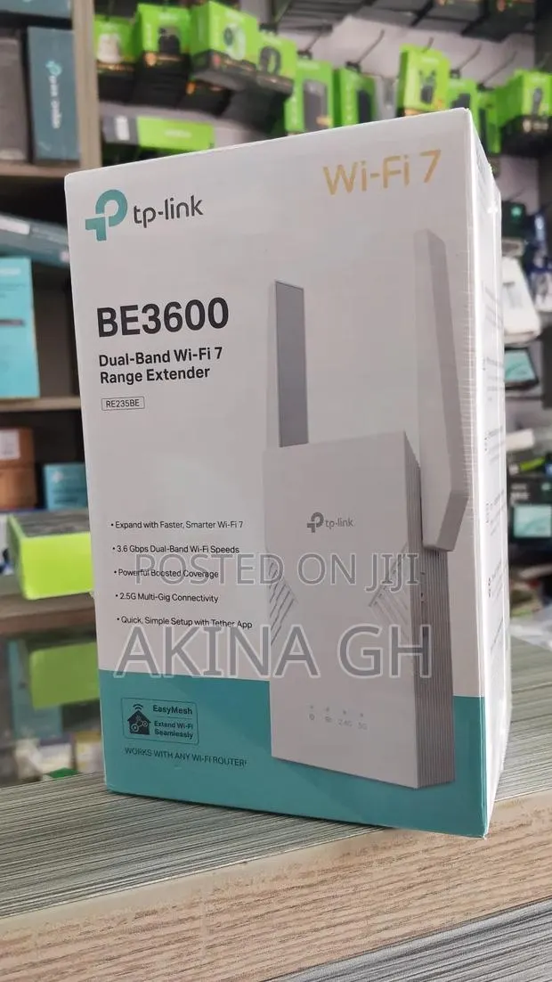 Tp Link Wi-Fi 7 Be3600 Dual Band Range Extender (Re235be) · Photo 1