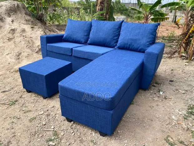 Blue L Shape Sofa for Sale · Photo 1