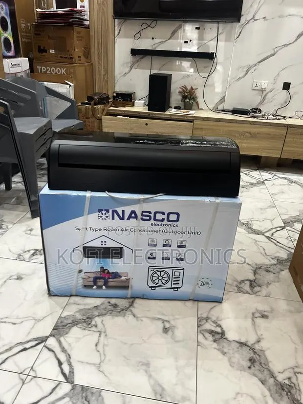 Faster Heat Exchange and Cooling Nasco Black 1.5HP Split Air Condition · Photo 1