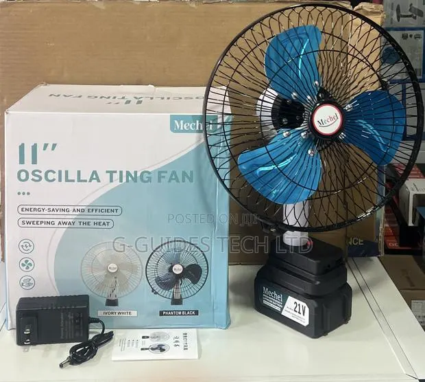 Mechel 11-Inch Oscillating Rechargeable Fan · Photo 1