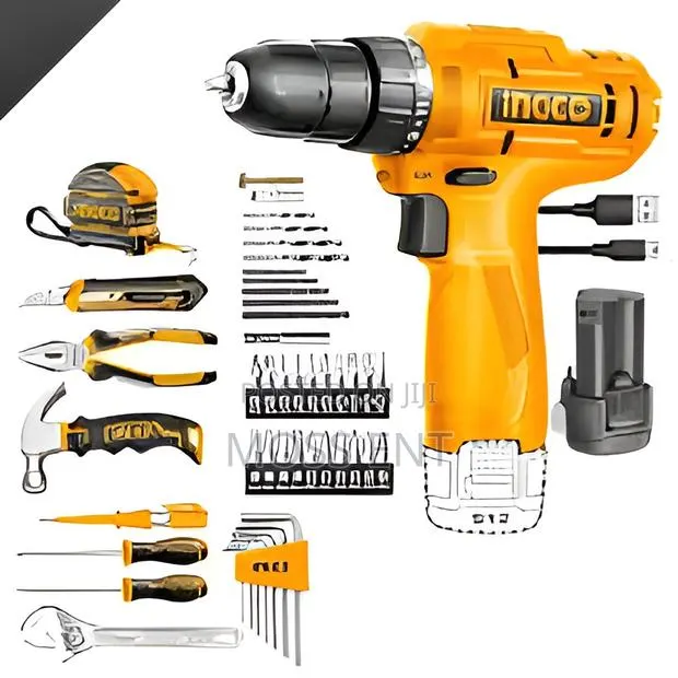 89 PCS Tools Set With 12v Cordless Drill - Hkthp10891 · Photo 1