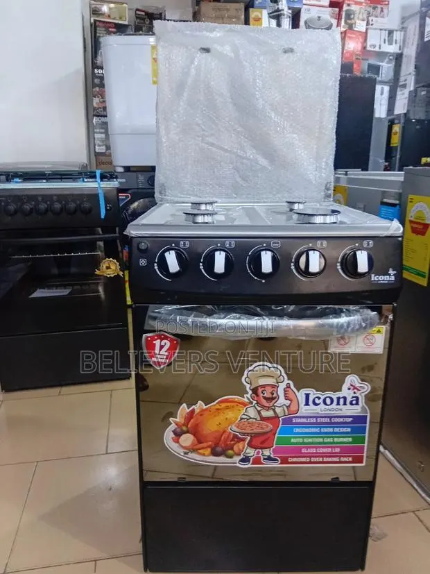 Icona 4 Burner Stainless Steel Gas Stove · Photo 1