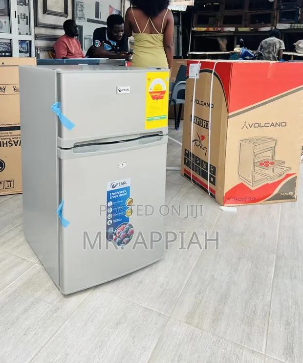Get Premium Pearl Pf 235t-1a 2 Door Table Top Fridge(Gray) · Photo 1