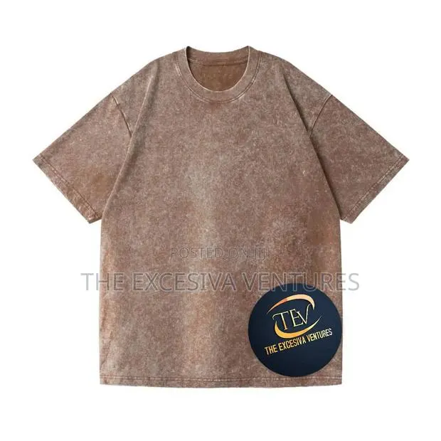 Plain Acid Wash T-Shirts · Photo 1