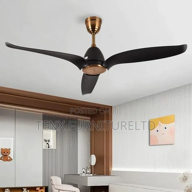 Ceiling Fan Black Bird With Bronze Color · Photo 1