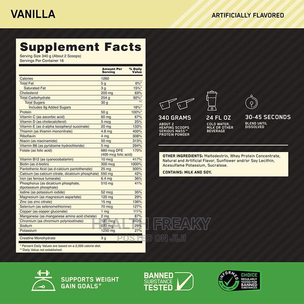 Serious Mass Gainer Protein | Weight Gainer 12lb · Photo 3