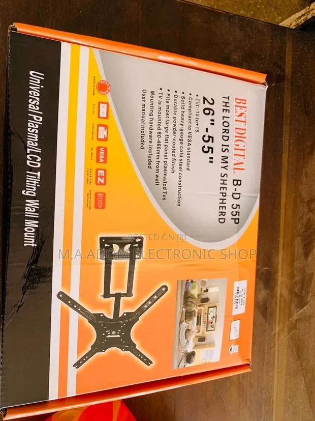 Sealed in Box Corner Wall Mount Tv Between 32-55(Black). · Photo 1