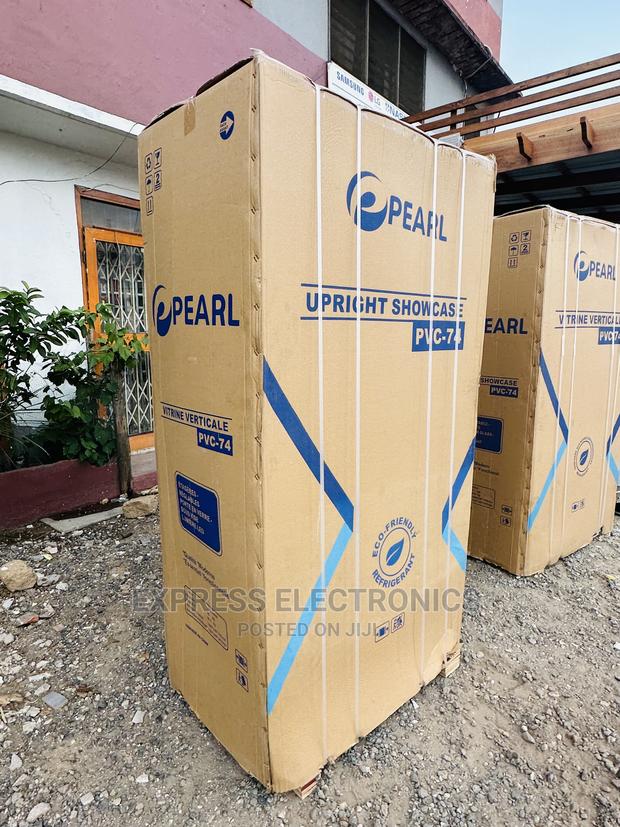 Call for Newly Display Fridge Pearl White PVC-74 · Photo 1
