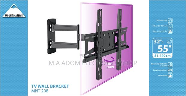 Swivel One Arm Adjustable Tv Bracket 32”-55” · Photo 1