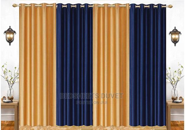 Gold and Blue Curtains · Photo 1