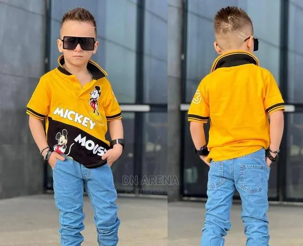 Quality Baby Boy Jeans With Cartoon Characters Top, · Photo 1