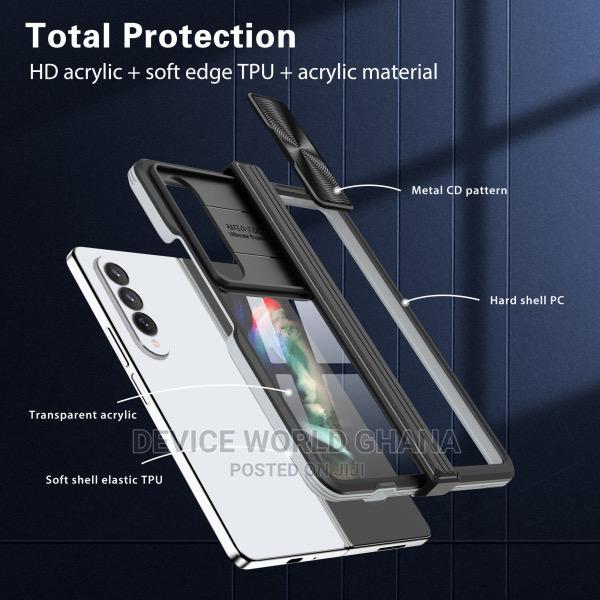 Samsung Z Fold 4 Case With Camera and Hinge Protection Clear · Photo 2