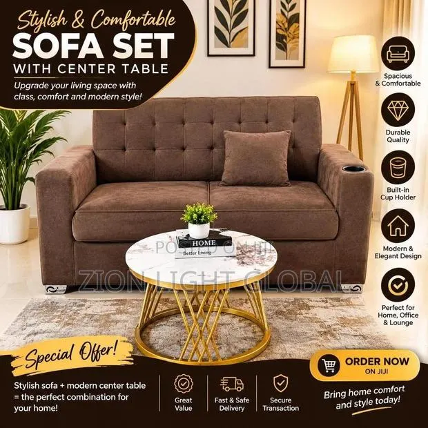 Stylish Sofa & Elegant Center Table for Sale! · Photo 1