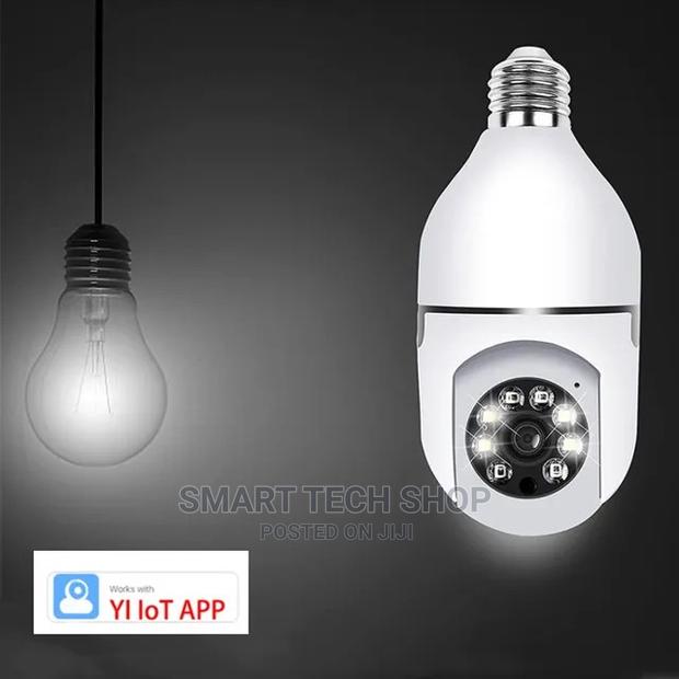 3MP Smart TUYA Wi-Fi PTZ Home Security Bulb Camera With Mic · Photo 2