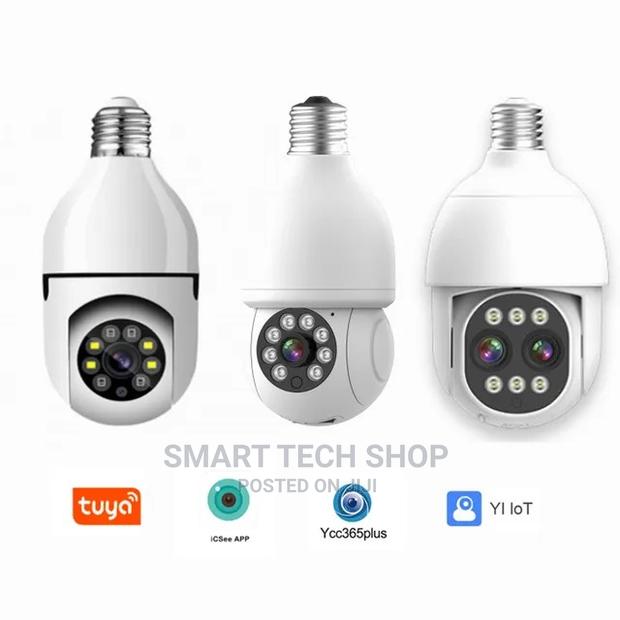 3MP Smart TUYA Wi-Fi PTZ Home Security Bulb Camera With Mic · Photo 3