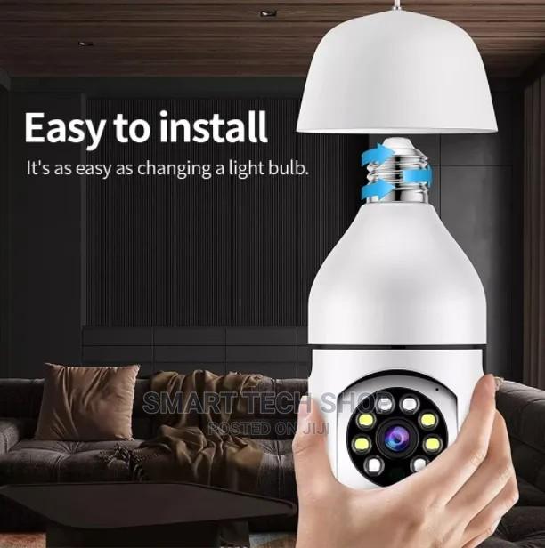 3MP Smart TUYA Wi-Fi PTZ Home Security Bulb Camera With Mic · Photo 6