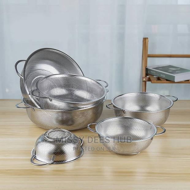 6pcs Stainless Steel Colander / Strainer Set · Photo 2