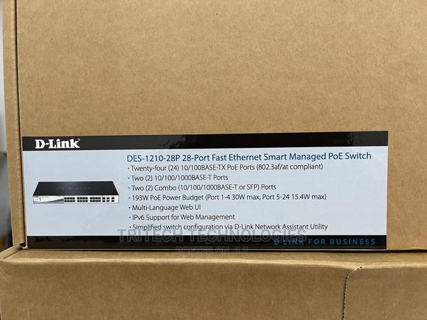 D-Link Des-1210-28p 28port Fastethernet Smart Managed Switch · Photo 1