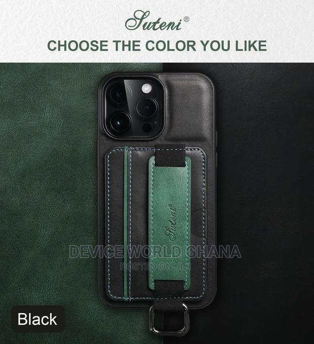 Suteni Leather Back Case for iPhone 15promax 15p 14promax 13 · Photo 4