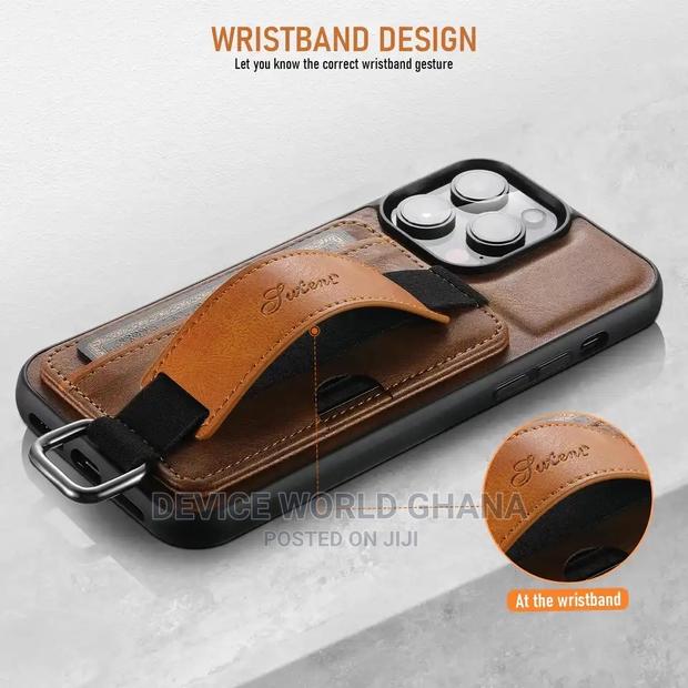 Suteni Leather Back Case for iPhone 15promax 15p 14promax 13 · Photo 7