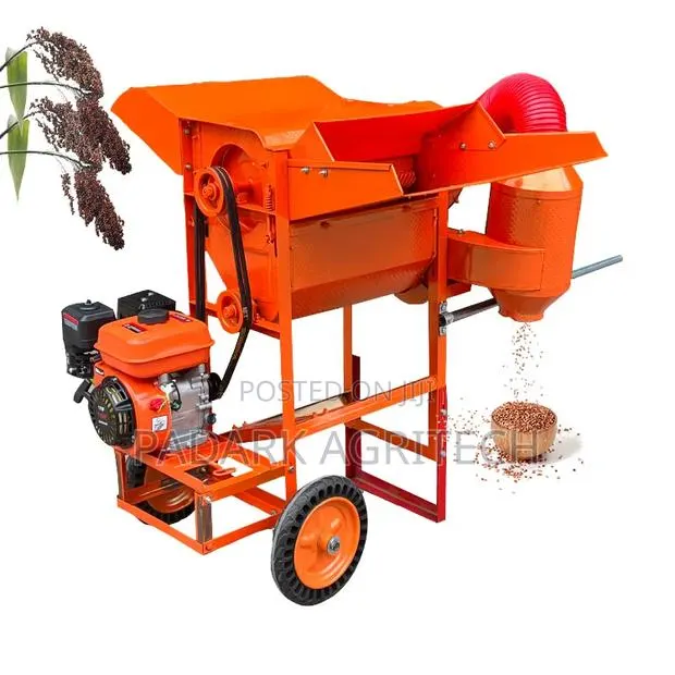 Movable Multi-Function Rice Thresher Machine (600–800kg/H Capacity) · Photo 1