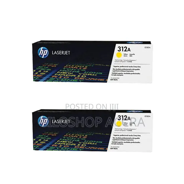 Hp 312a Yellow Original Laserjet Toner Cartridge, Cf382a · Photo 1