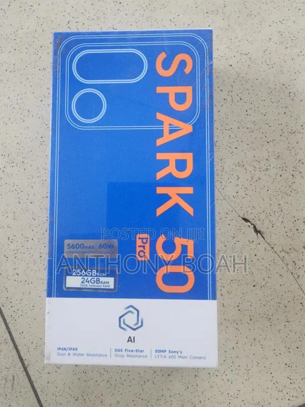 New Tecno Spark 50 Pro 256 GB Black · Photo 1