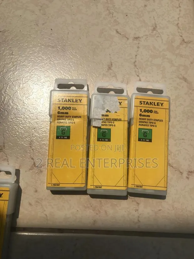 Stanley Stapler Pins Type G 6mm 1000pcs · Photo 1