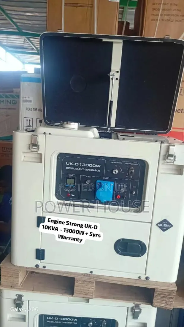 Uk-D 10kva Power Generator 13000w – 10kva Class, 5yrs Warranty · Photo 1