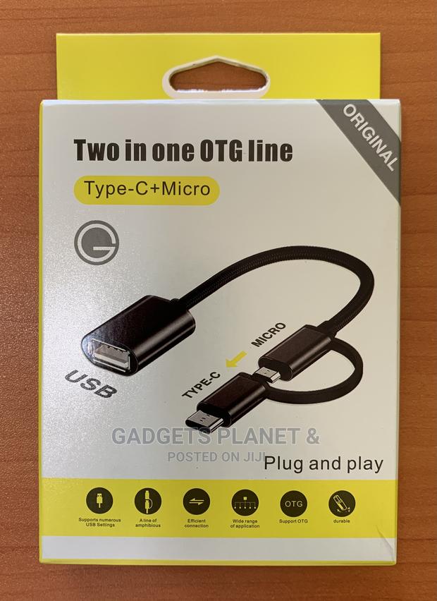 2 in 1 OTG Line - Type C and Micro USB · Photo 1