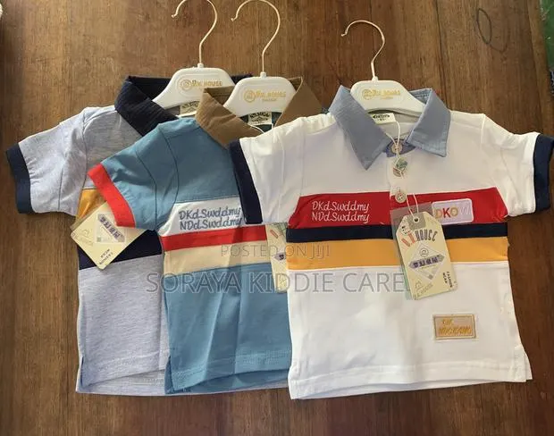 Cotton Polo Shirt With Jean Shorts · Photo 1