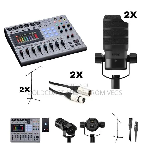 Zoom Podtrak P8 Podmic 2-Person Podcast Kit · Photo 1