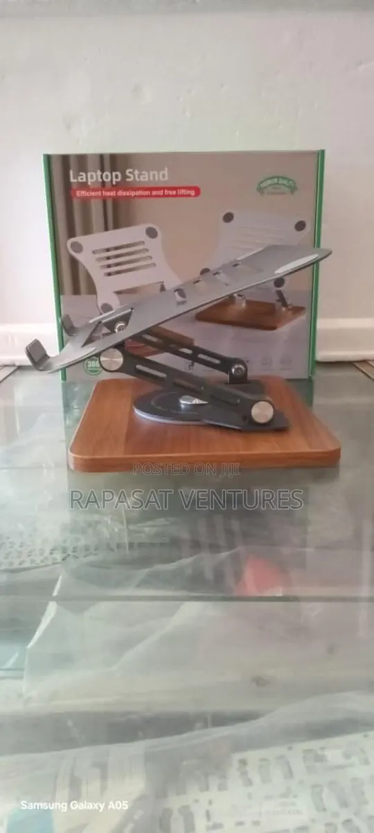 Metal Laptop Stand With 360 Rotation · Photo 1