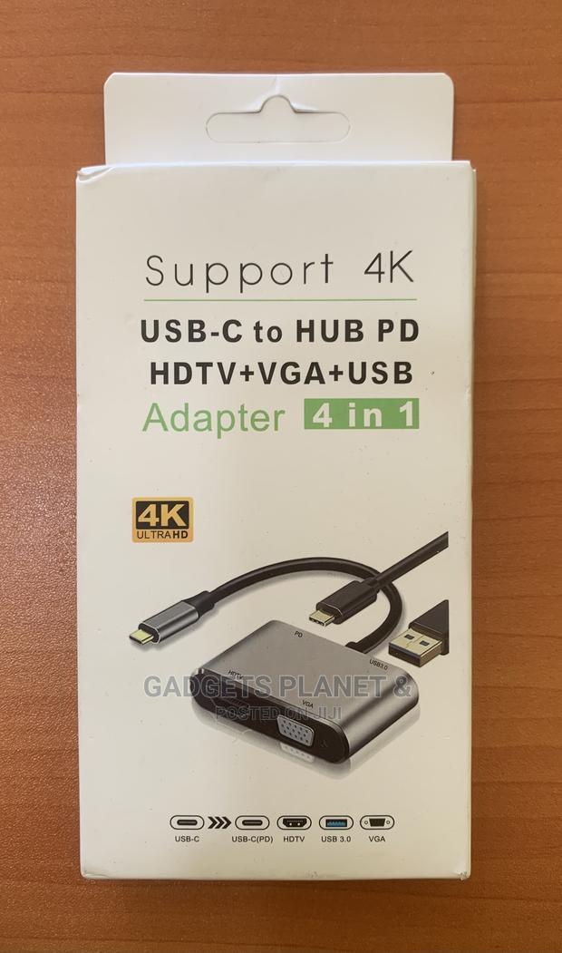 4 in 1 USB C to HUB PD + HDTV + VGA + USB 3.0 - · Photo 2