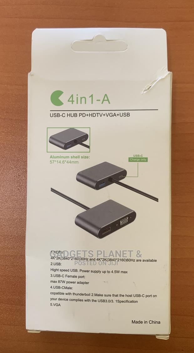 4 in 1 USB C to HUB PD + HDTV + VGA + USB 3.0 - · Photo 3