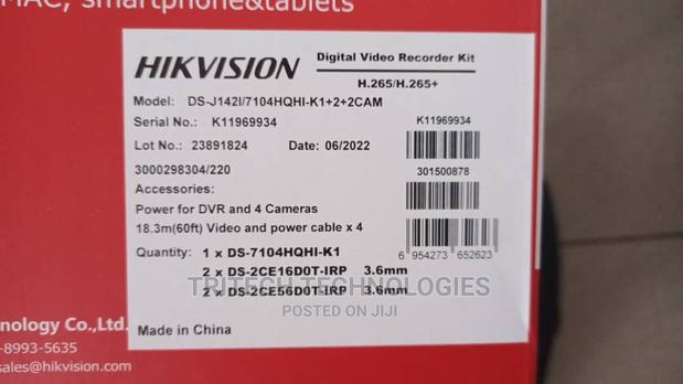 Hikvision Ds-J1421/7104hqh1-+2+2cam 4ch Complete KIT · Photo 2