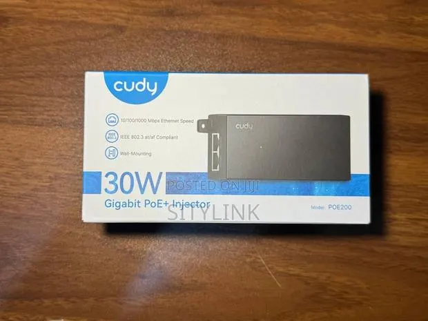 Cudy 30W Gigabit PoE+ Injector (Model: POE200) · Photo 1