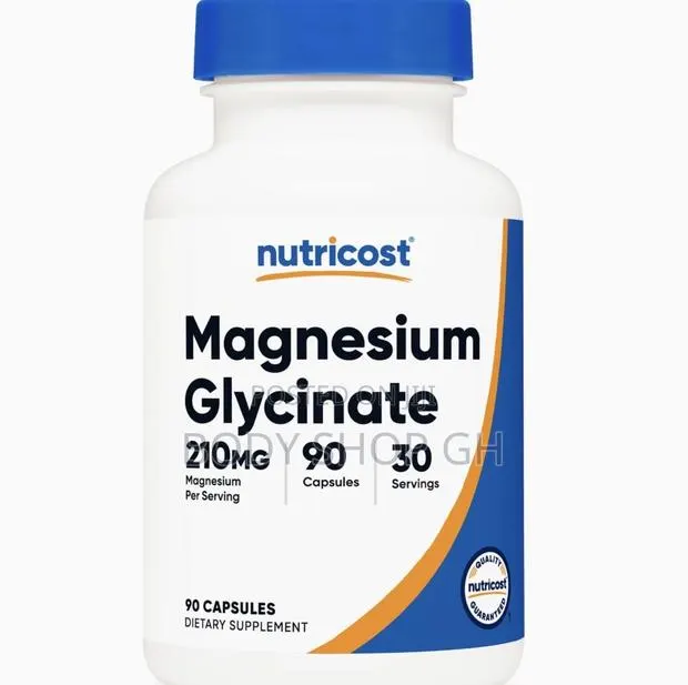 Magnesium Glycinate Capsules (90 Capsules, 210 Mg Per Serving) · Photo 1