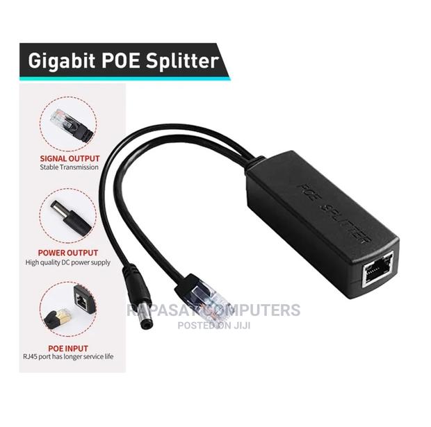 Poe Splitter 48-12v for Surv Cam, Wirelss Access Pt, Voip Ph · Photo 2