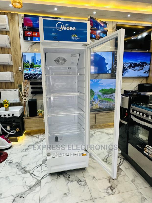 400L MDRZ432FZG21 Display Fridge White Midea · Photo 1