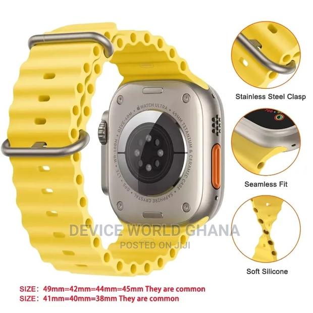 Ocean Silicone Strap for Apple Watch Series 1-9(All Sizes) · Photo 6