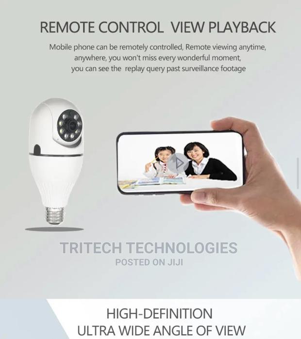 2mp PTZ Bulb Wi-Fi Camera Full Color V380 App · Photo 3